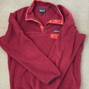Patagonia synchilla sweatshirt button down